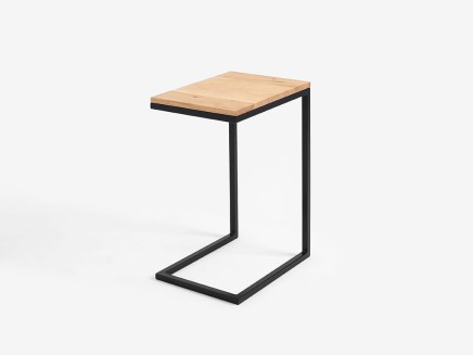 Stolik boczny LUPE SOLID WOOD 30 - dąb czarny