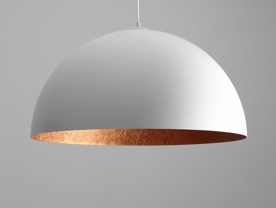 Lampa wisząca LORD 70 - miedziano-biały