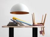 Lampa wisząca LORD 70 - miedziano-biały