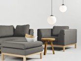 Fotel AMBIENT WOOD - kwarc(ml84), naturalny
