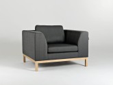 Fotel AMBIENT WOOD - bazalt(ml98), naturalny
