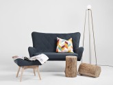 Sofa KARRO 2 os. -  głębia oceanu(et37), naturalny
