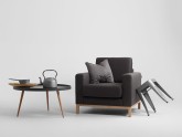 Fotel SCANDIC - karbon(et95), naturalny