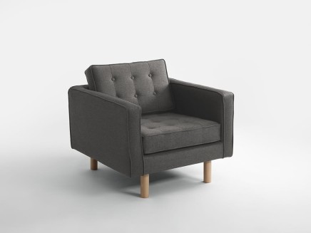 Fotel TOPIC WOOD - stalowy (et91) naturalny