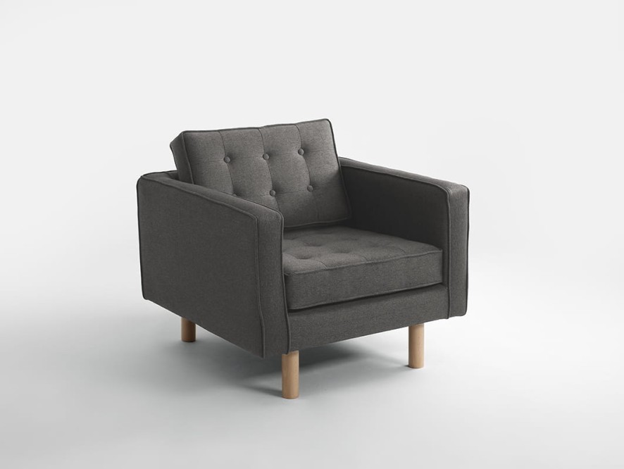 Fotel TOPIC WOOD - stalowy(et91), naturalny
