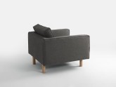 Fotel TOPIC WOOD - stalowy(et91), naturalny