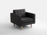 Fotel TOPIC WOOD - karbon(et95), naturalny