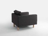 Fotel TOPIC WOOD - karbon(et95), naturalny