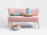 Sofa HARRY 2 os. - szary bez(rv96), naturalny