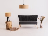 Sofa HARRY XL 2 os. - szary bez(rv96), naturalny