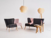 Sofa HARRY XL 2 os. - szary bez(rv96), naturalny