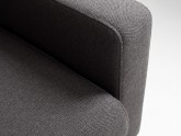 Sofa SCANDIC 2 os. rozkł. - karbon(et95), naturalny