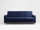 Sofa SCANDIC 3 os. rozkł. - atramentowy(et80), naturalny