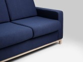 Sofa SCANDIC 3 os. rozkł. - atramentowy(et80), naturalny