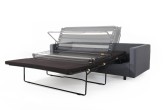Sofa SCANDIC 3 os. rozkł. - karbon(et95), naturalny