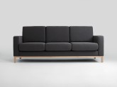 Sofa SCANDIC 3 os. - karbon(et95), naturalny