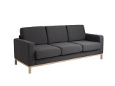 Sofa SCANDIC 3 os. - karbon(et95), naturalny