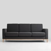 Sofa SCANDIC 3 os. - karbon(et95), naturalny