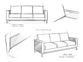 Sofa SCANDIC 3 os. - karbon(et95), naturalny