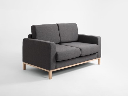 Sofa 2-osobowa SCANDIC - karbon (et95) naturalny