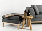 Puf AMBIENT WOOD - bazalt(ml98), naturalny