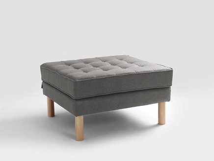 Puf TOPIC WOOD 75 - stalowy (et91) naturalny