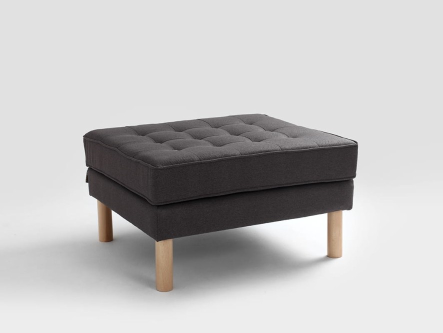 Puf TOPIC WOOD 75 - karbon(et95), naturalny
