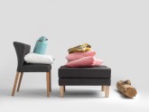 Puf TOPIC WOOD 75 - karbon(et95), naturalny