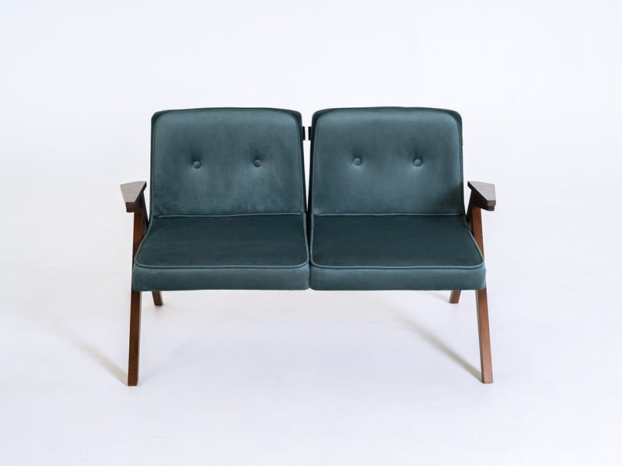 Sofa VINC 2 os. - borówka amerykańska(rv87), orzech