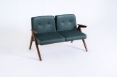 Sofa VINC 2 os. - borówka amerykańska(rv87), orzech