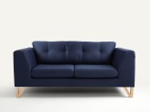 Sofa WILLY 2 os. - atramentowy(et80), naturalny