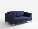 Sofa WILLY 2 os. - atramentowy(et80), naturalny