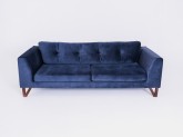 Sofa WILLY 3 os. rozkł. - aronia(rv81), orzech