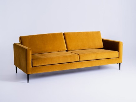 Sofa 3-osobowa VERGAN - marakuja (rv41) czarny