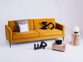 Sofa VERGAN 3 os. - marakuja(rv41), czarny