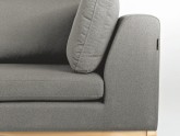 Sofa AMBIENT WOOD 3 os. - kwarc(ml84), naturalny