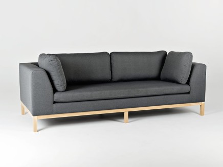 Sofa 3-osobowa AMBIENT WOOD - bazalt (ml98) naturalny