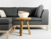 Sofa AMBIENT WOOD 3 os. - bazalt(ml98), naturalny