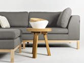 Sofa AMBIENT WOOD 3 os. rozkł. - kwarc(ml84), naturalny