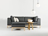 Sofa AMBIENT WOOD 3 os. rozkł. - bazalt(ml98), naturalny