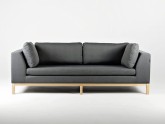 Sofa AMBIENT WOOD 3 os. rozkł. - bazalt(ml98), naturalny
