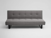Sofa SLEEK 2 os. rozkł. - stalowy(et91), czarny