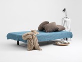 Sofa SLEEK 2 os. rozkł. - stalowy(et91), czarny