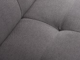 Sofa SLEEK 2 os. rozkł. - stalowy(et91), czarny