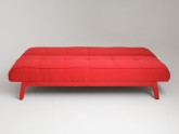 Sofa MODES 2 os. rozkł. - krwista czerwień(et60), czarny