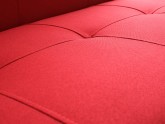 Sofa MODES 2 os. rozkł. - krwista czerwień(et60), czarny