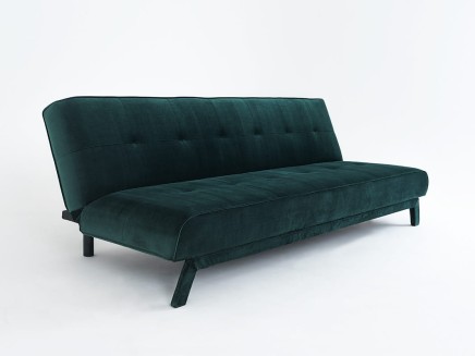 Sofa 3-osobowa z funkcją spania MODES L - avocado (rv38) czarny