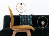 Sofa MODES L 3 os. rozkł. - avocado(rv38), czarny