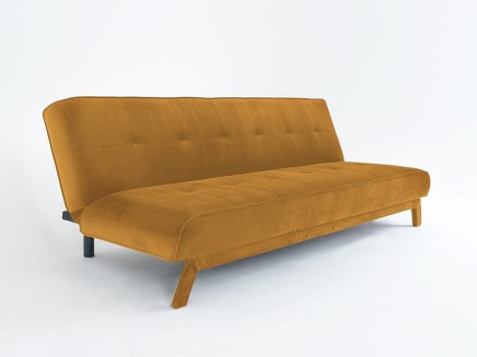 Sofa 3-osobowa z funkcją spania MODES L - marakuja (rv41) czarny