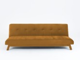 Sofa MODES L 3 os. rozkł. - marakuja(rv41), czarny